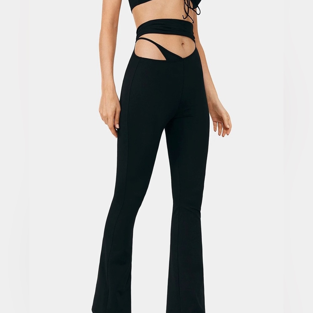 Solado Cut Out High Waist Flares